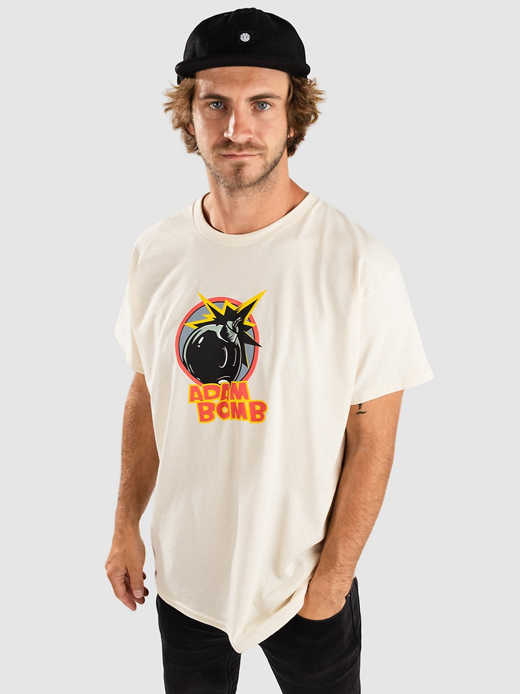 Adam Bomb Super Spy T-Shirt wit