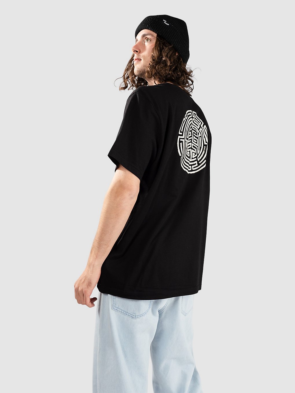 Element Labyrinth Mono T-Shirt zwart