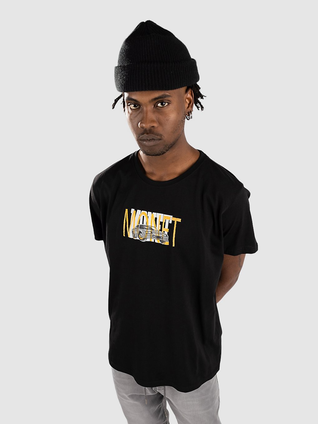 Monet Skateboards Busted T-Shirt zwart