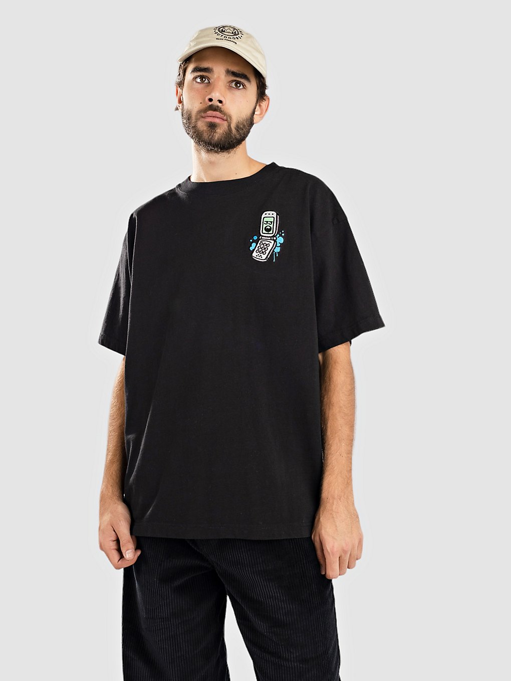 Empyre Flip Phone T-Shirt zwart
