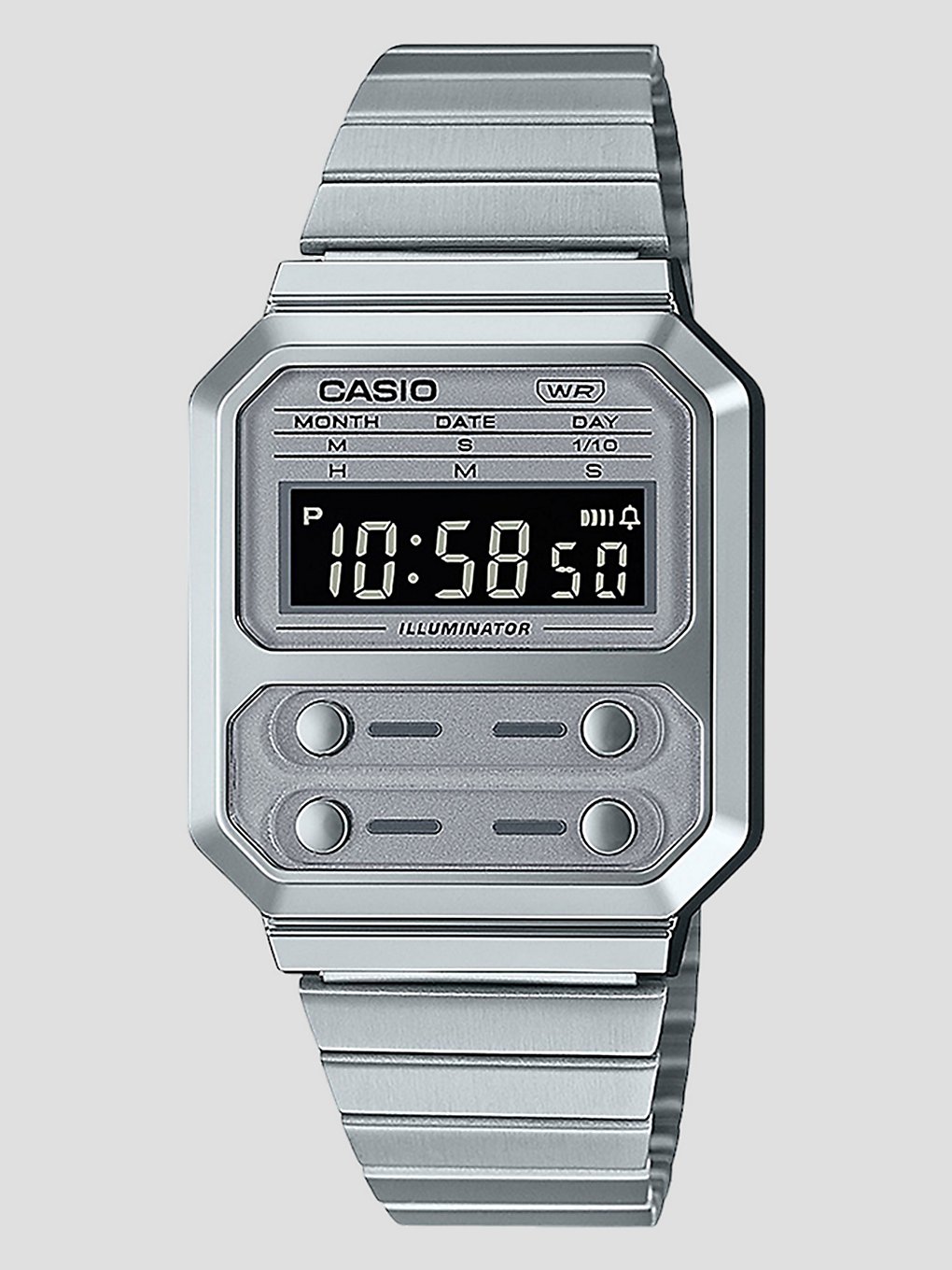 Casio A100WE-7BEF Horloge grijs