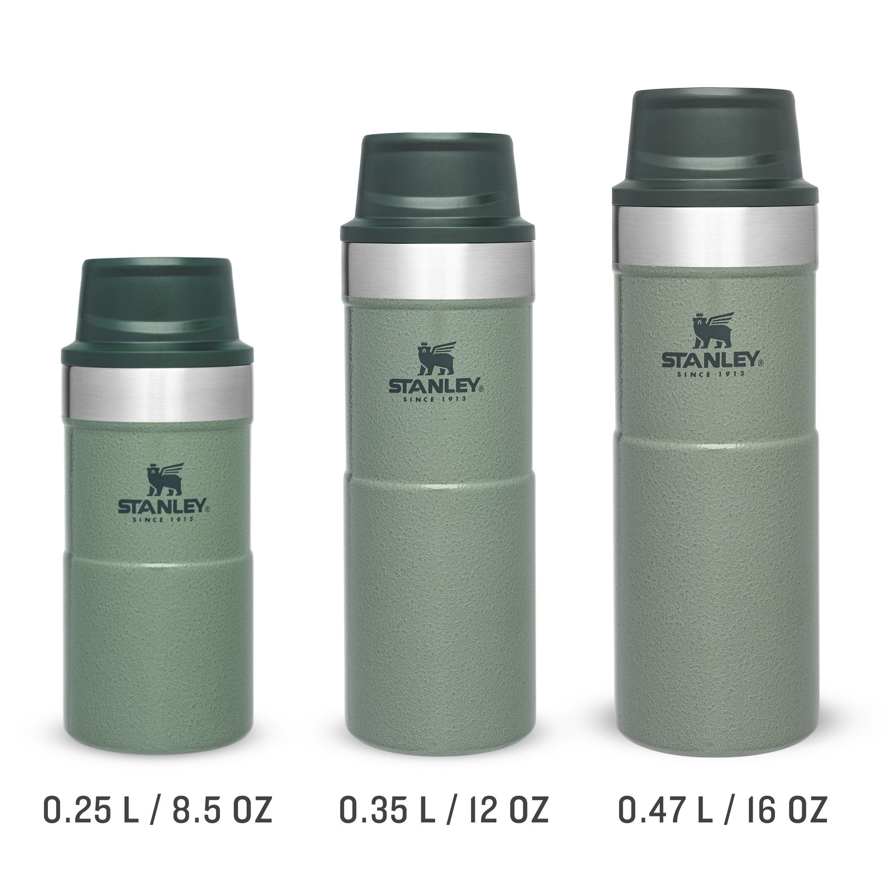 Stanley The Trigger Action Travel Mug thermosfles Hammertone Green