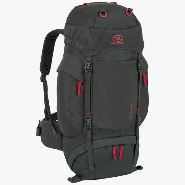 Highlander Rambler 44l backpack unisex charcoal