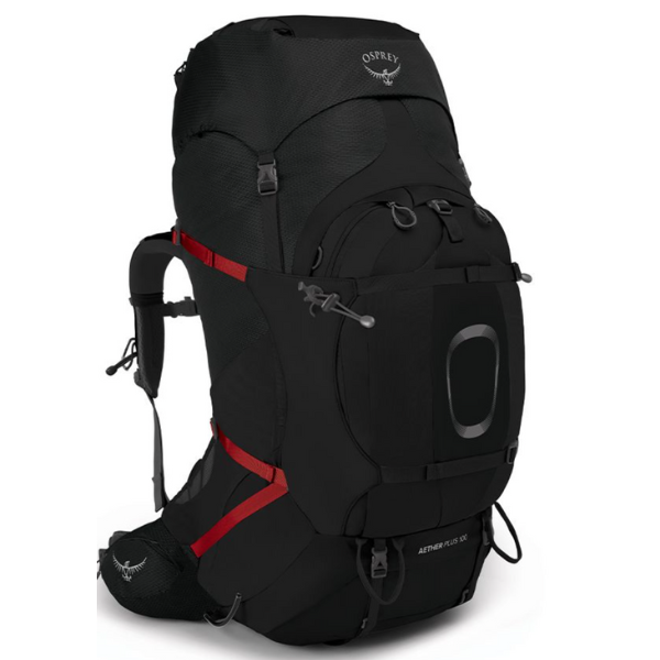 Osprey Aether Plus 100l backpack heren zwart