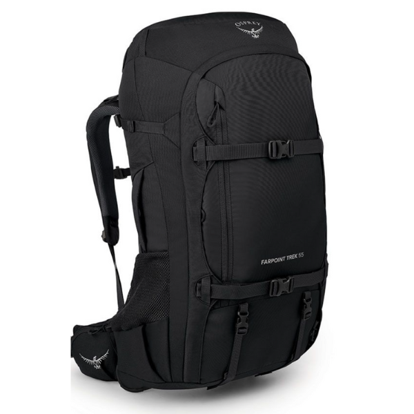 Osprey Farpoint Trek 55l travelpack backpack heren zwart