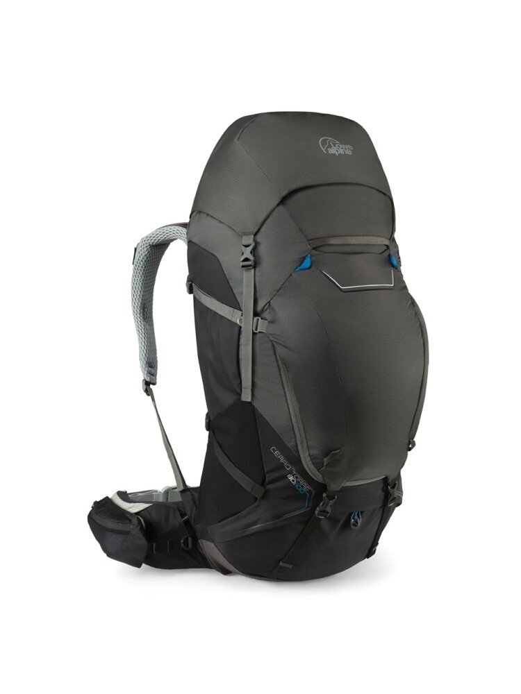 Lowe Alpine Cerro Torre 80:100l backpack heren zwart / Greyhound