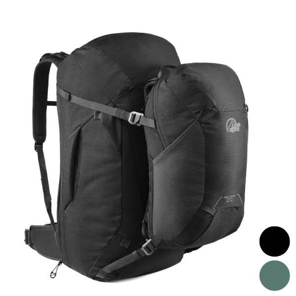 Lowe Alpine Escape Tour 55+15l travelpack backpack heren zwart