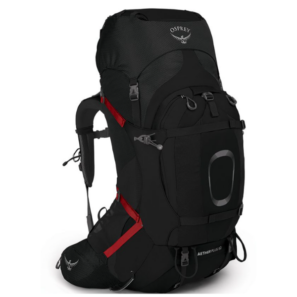 Osprey Aether Plus 60l backpack heren zwart