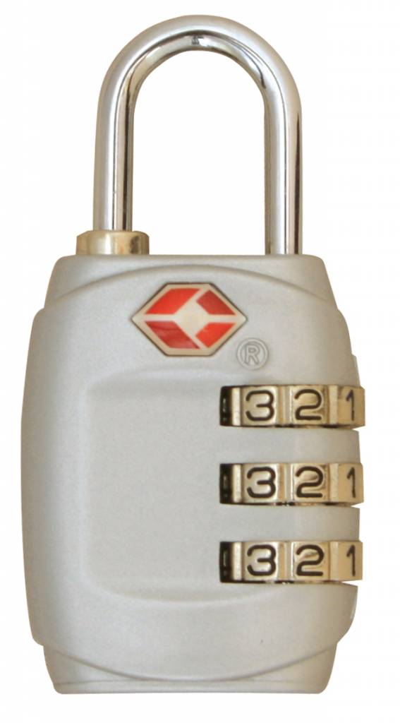 Travelsafe TSA cijfercode hangslot zilver