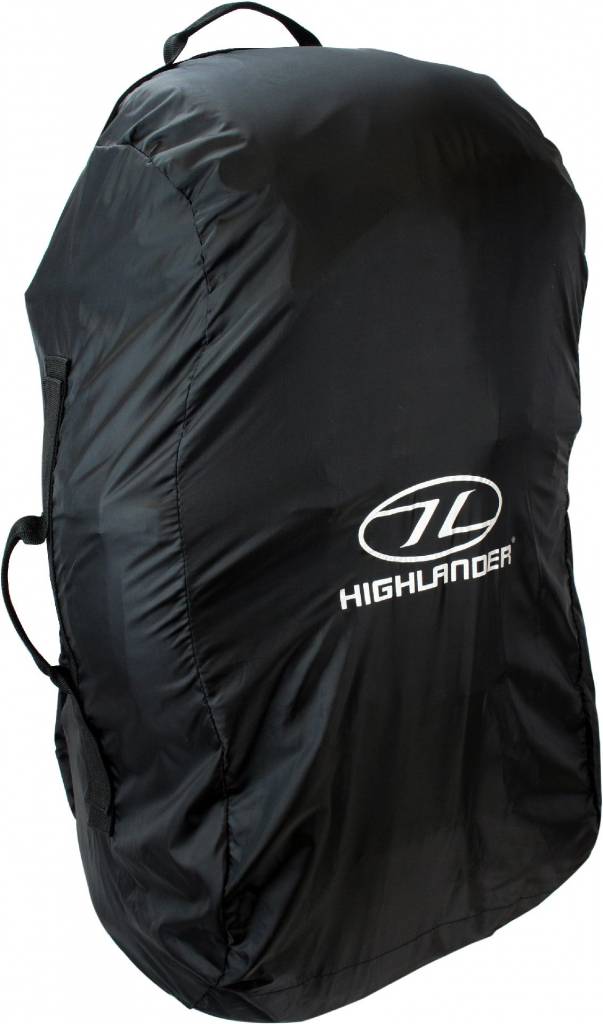 Highlander Combo cover flightbag en regenhoes voor backpacks zwart