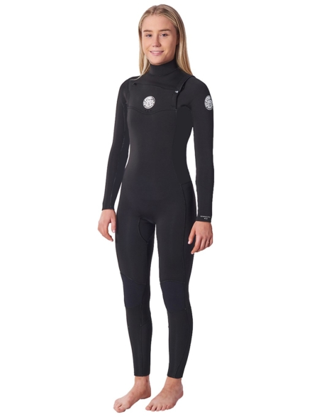 Rip Curl Dawn Patrol 3/2 GB Chest Zip Wetsuit zwart