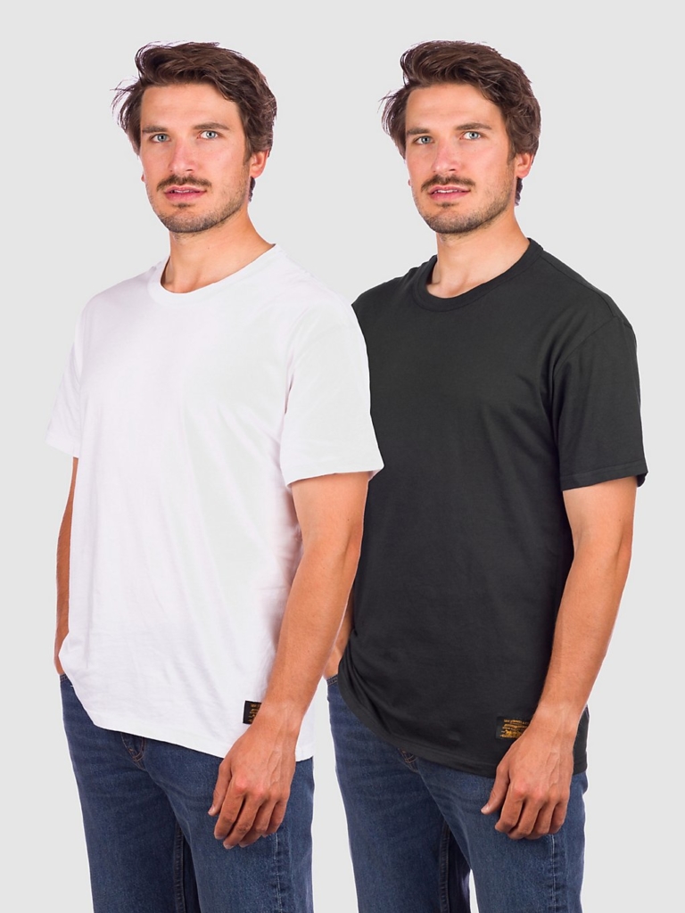Levi’s Skate 2 Pack T-Shirt zwart