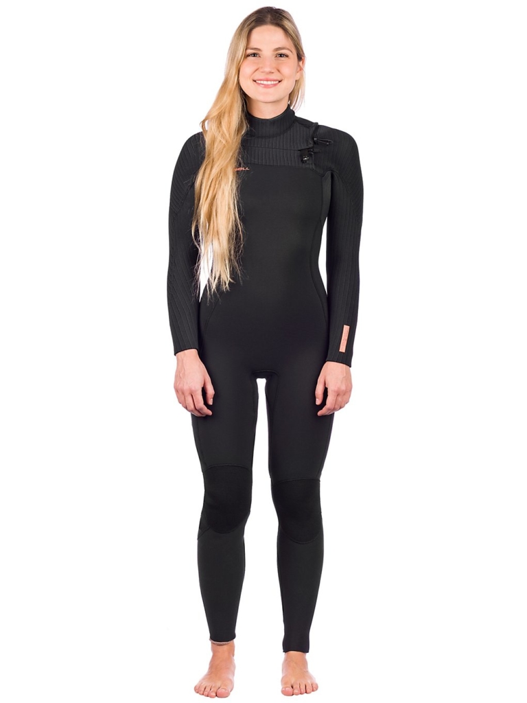 O’Neill Hyperfreak 5/4+ Chest Zip Wetsuit zwart