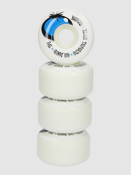 Bones Wheels X Blue Tomato 100's OG Bones V4 54mm 100 Wide Wielen wit