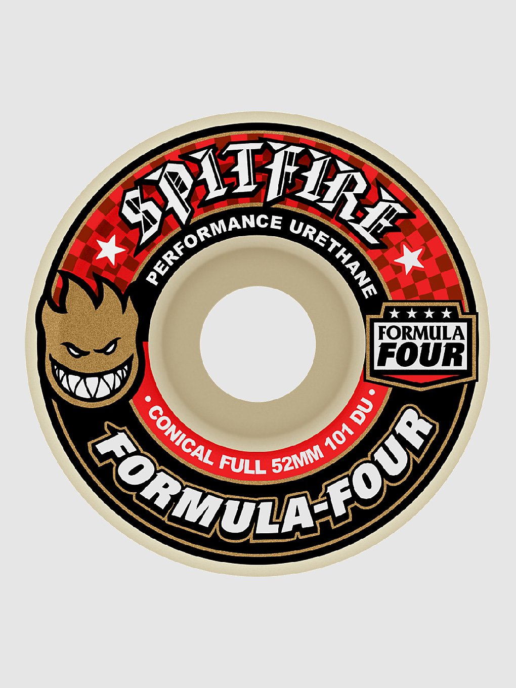 Spitfire Formula 4 101D Conical Full 53mm Wielen wit