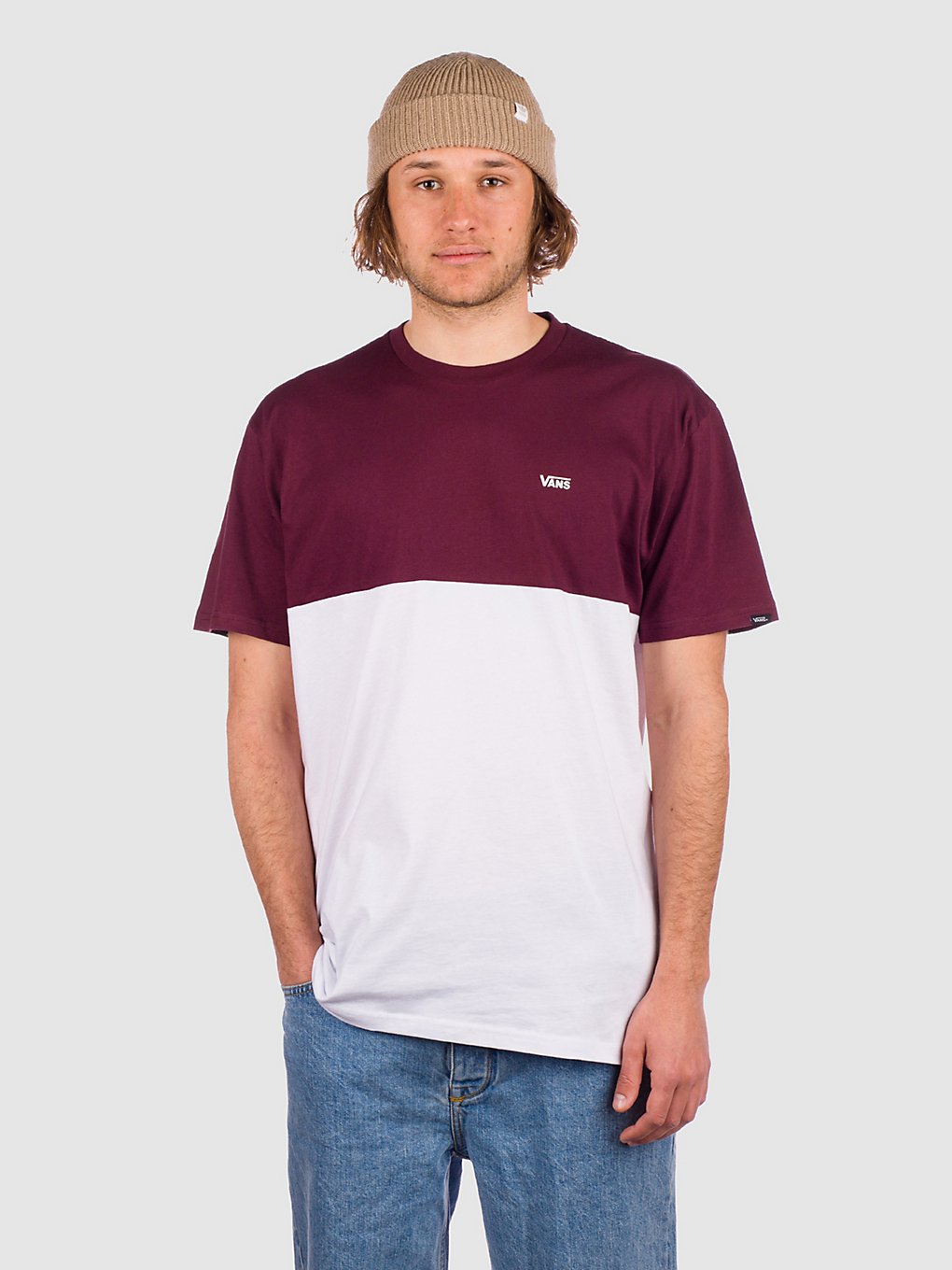 Vans Colorblock T-Shirt wit