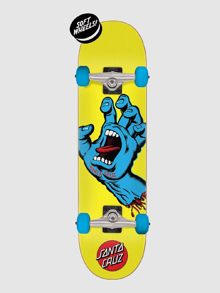 Santa Cruz Screaming Hand Mini 7.75″ Complete geel