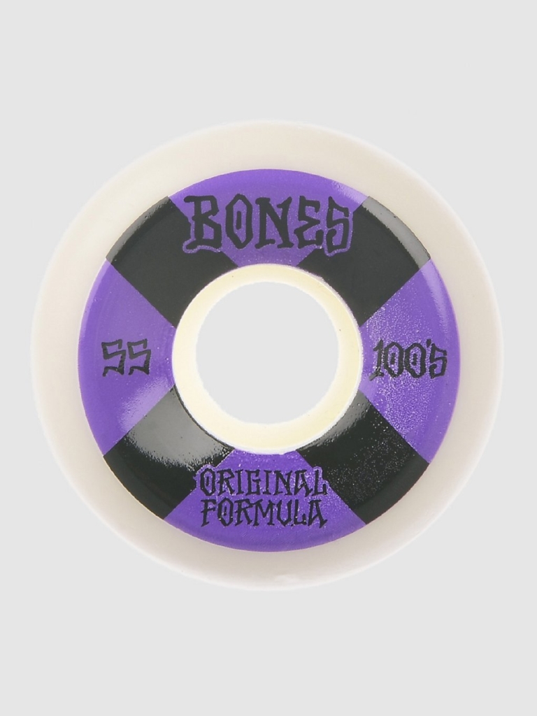 Bones Wheels 100’s OG #4 V5 Sidecut 100A 55mm Wielen wit