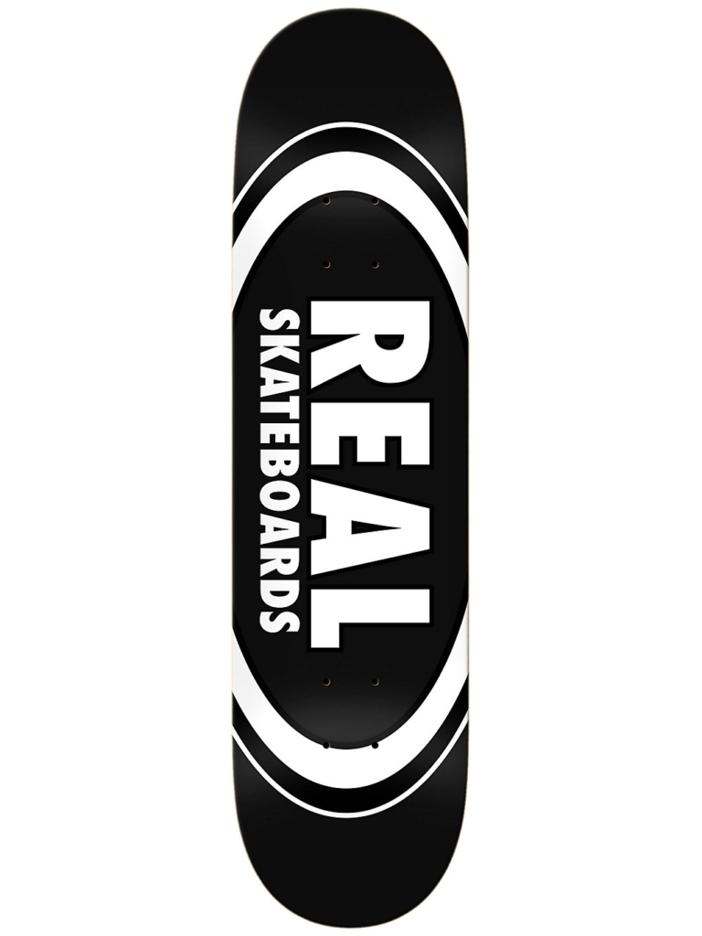 Real Team Classic Oval 8.25″ Skateboard deck zwart