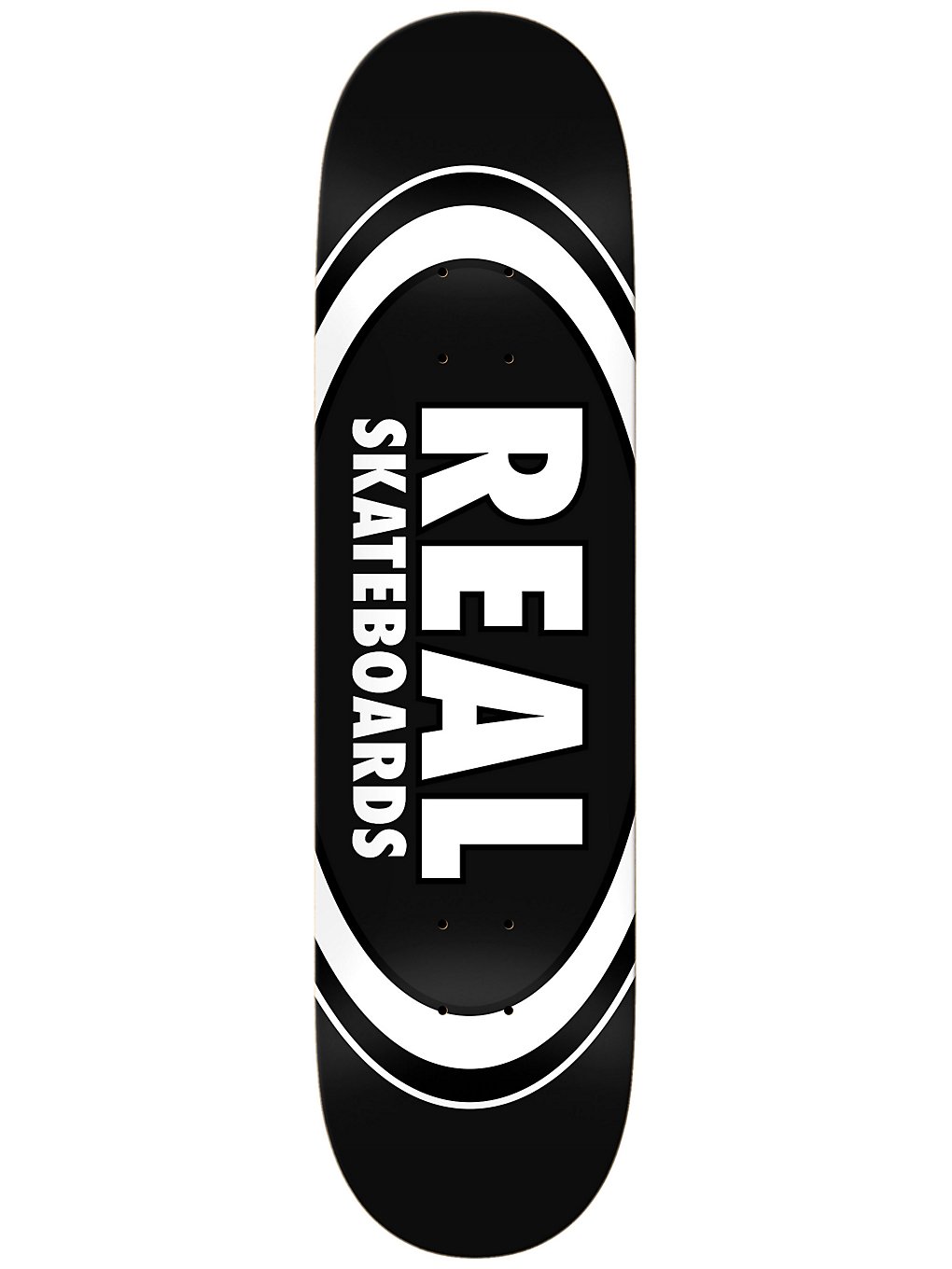 Real Team Classic Oval 8.25" Skateboard deck zwart
