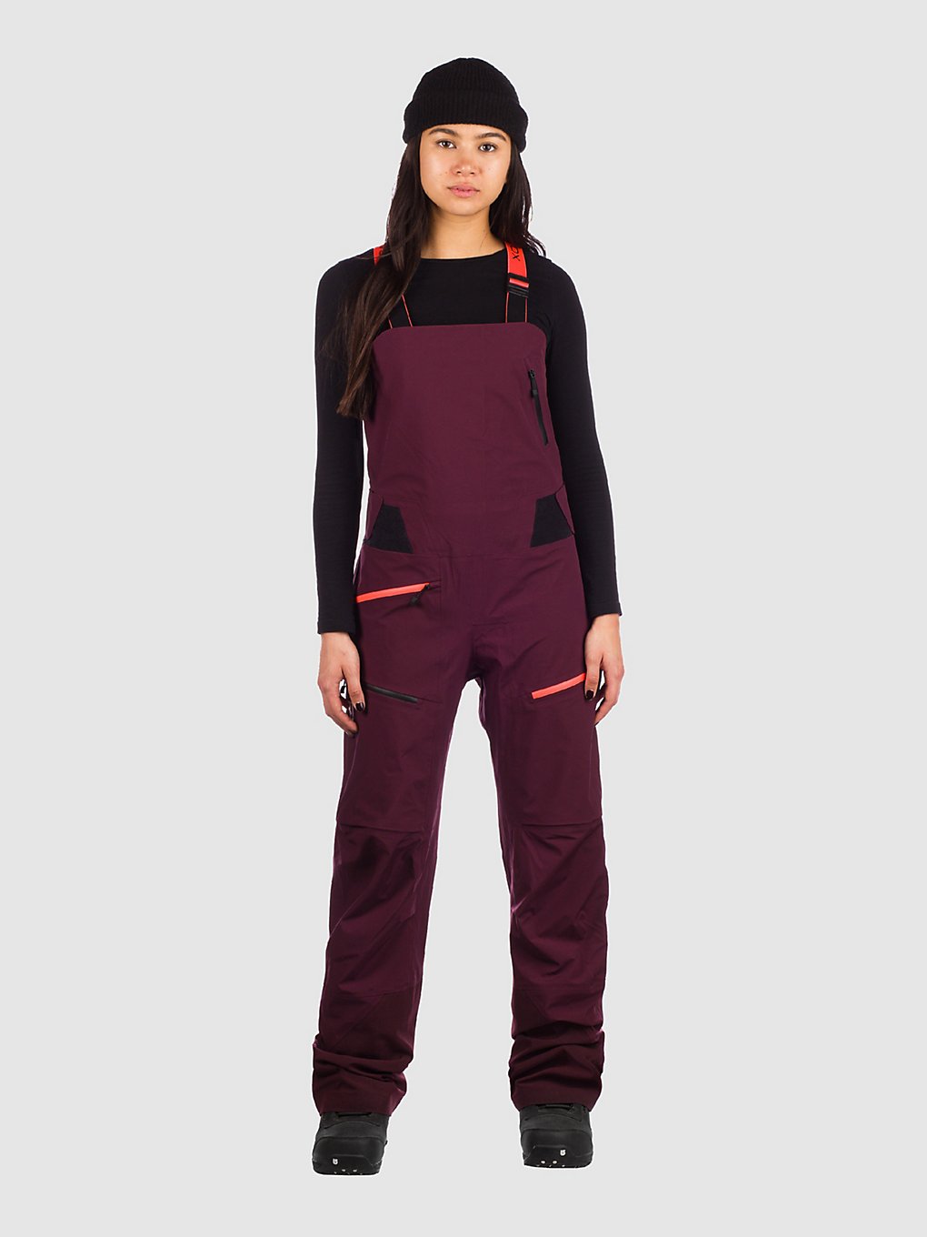 Ortovox 3L Deep Shell Bib broek rood