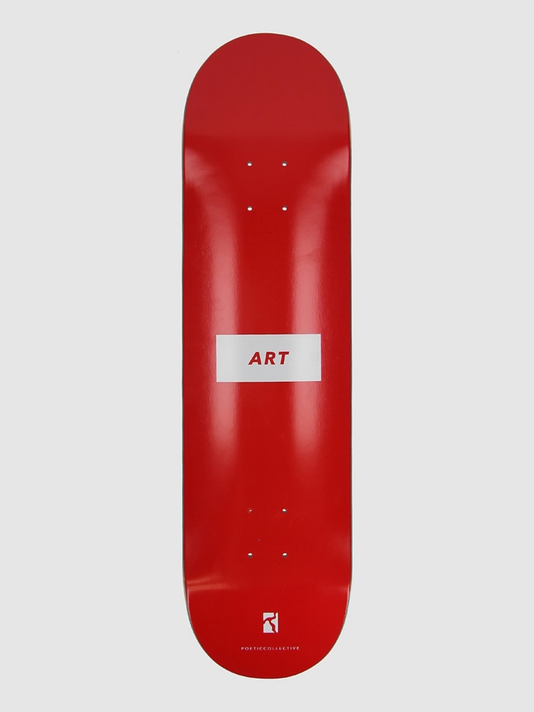Poetic Collective Art 8.0″ Skateboard deck rood
