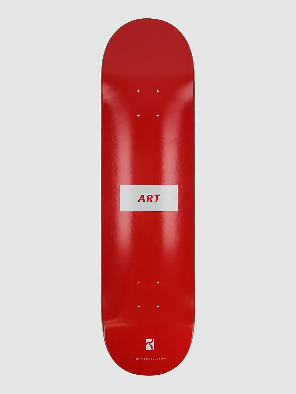 Poetic Collective Art 8.0" Skateboard deck rood