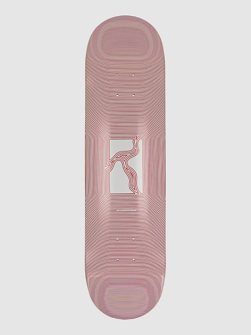 Poetic Collective Optical 8.125" Skateboard deck rood