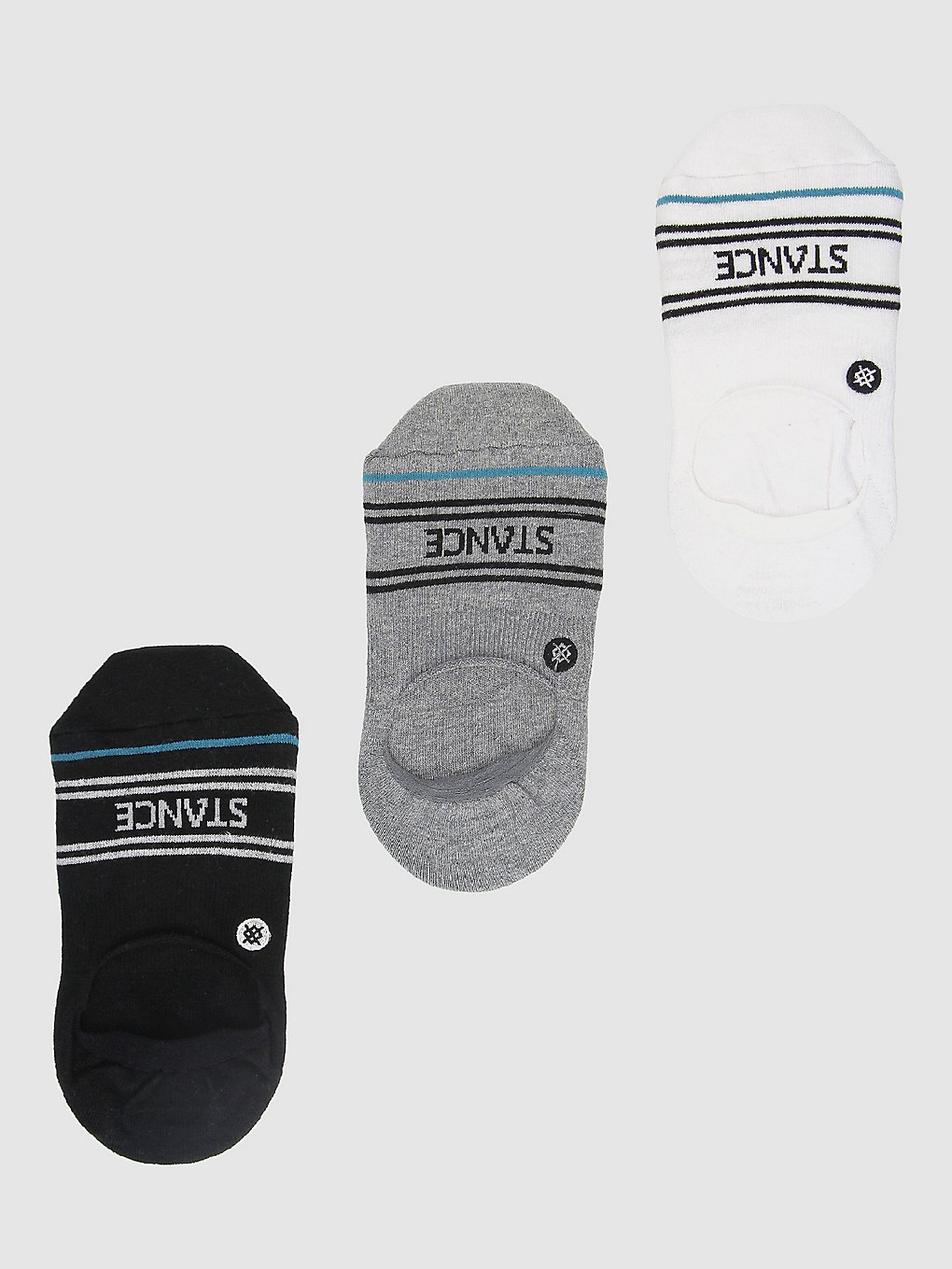 Stance Basic 3 Pack No Show skisokken patroon