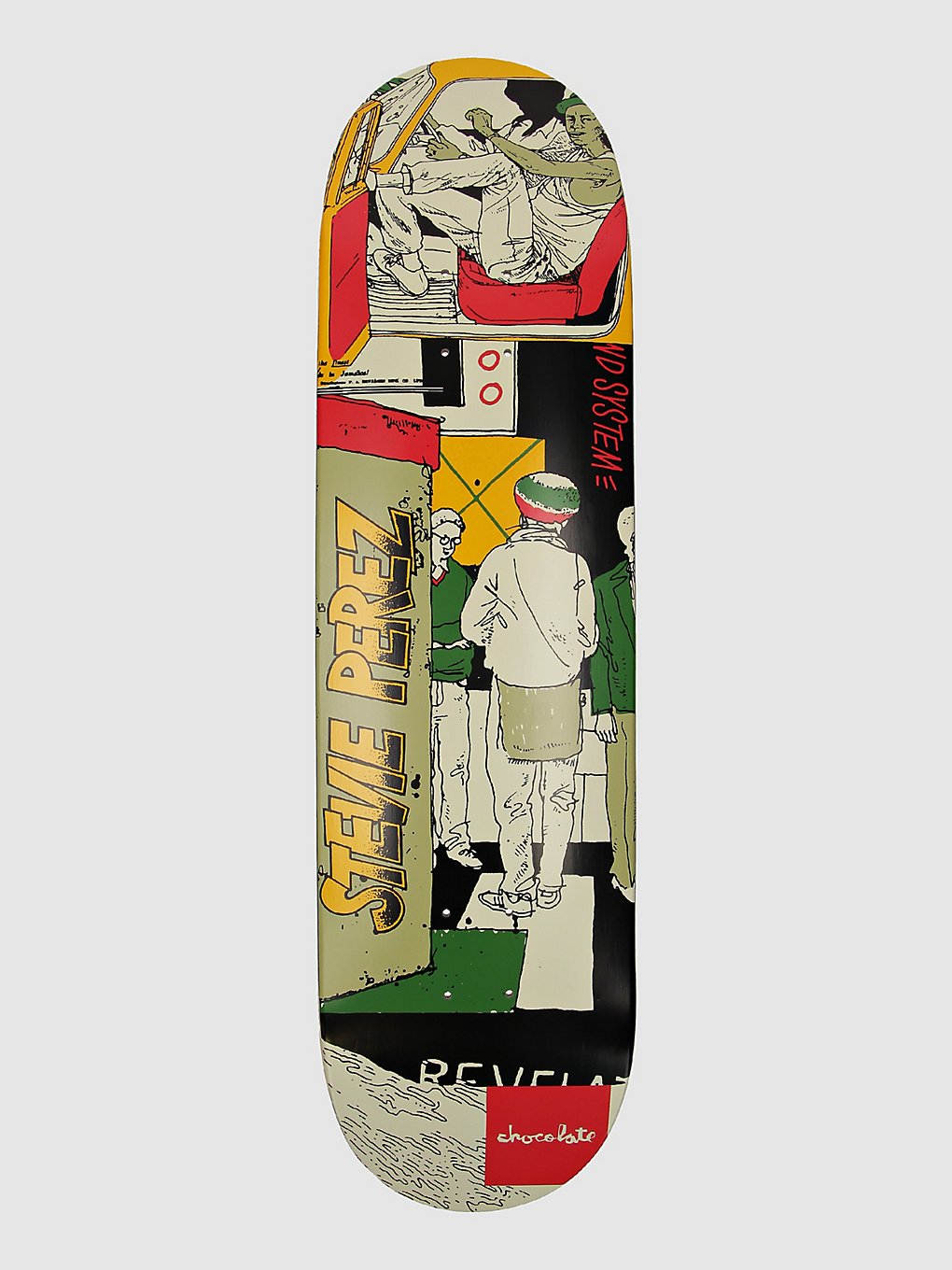 Chocolate Perez Sound System 8.375" Skateboard deck patroon