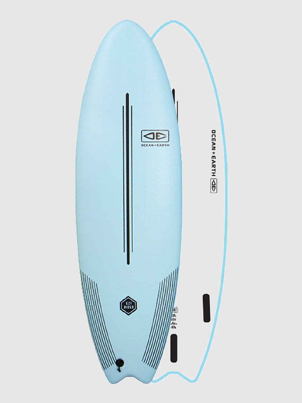 Ocean & Earth Ezi Rider 6'0 Softtop Surfboard blauw