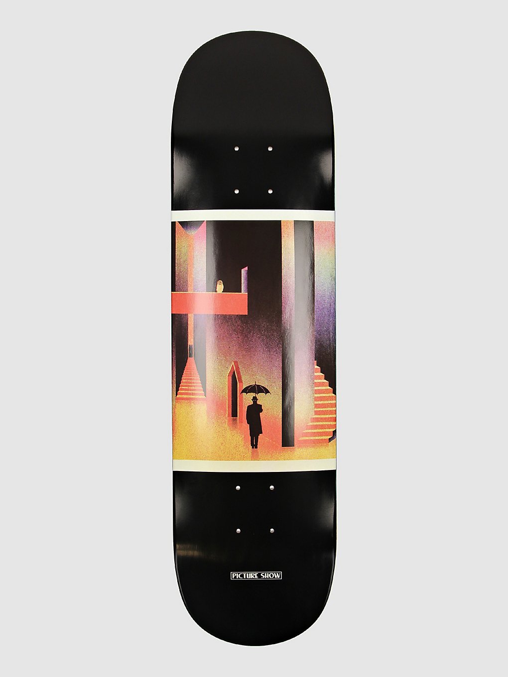 Picture Show Visitor 8" Skateboard deck zwart