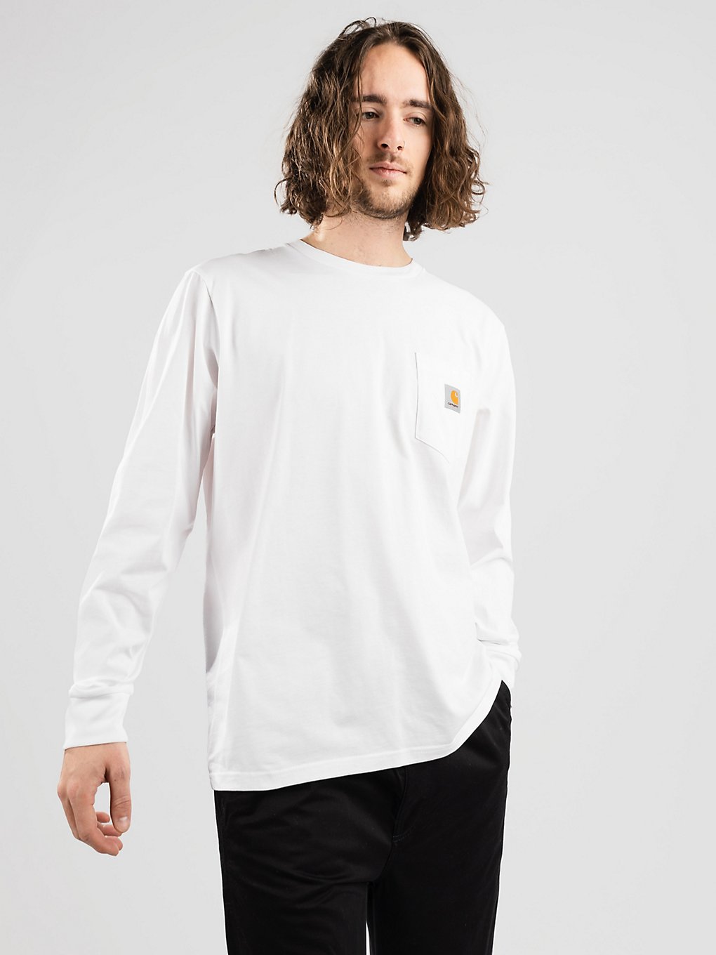 Carhartt WIP Pocket Longsleeve wit