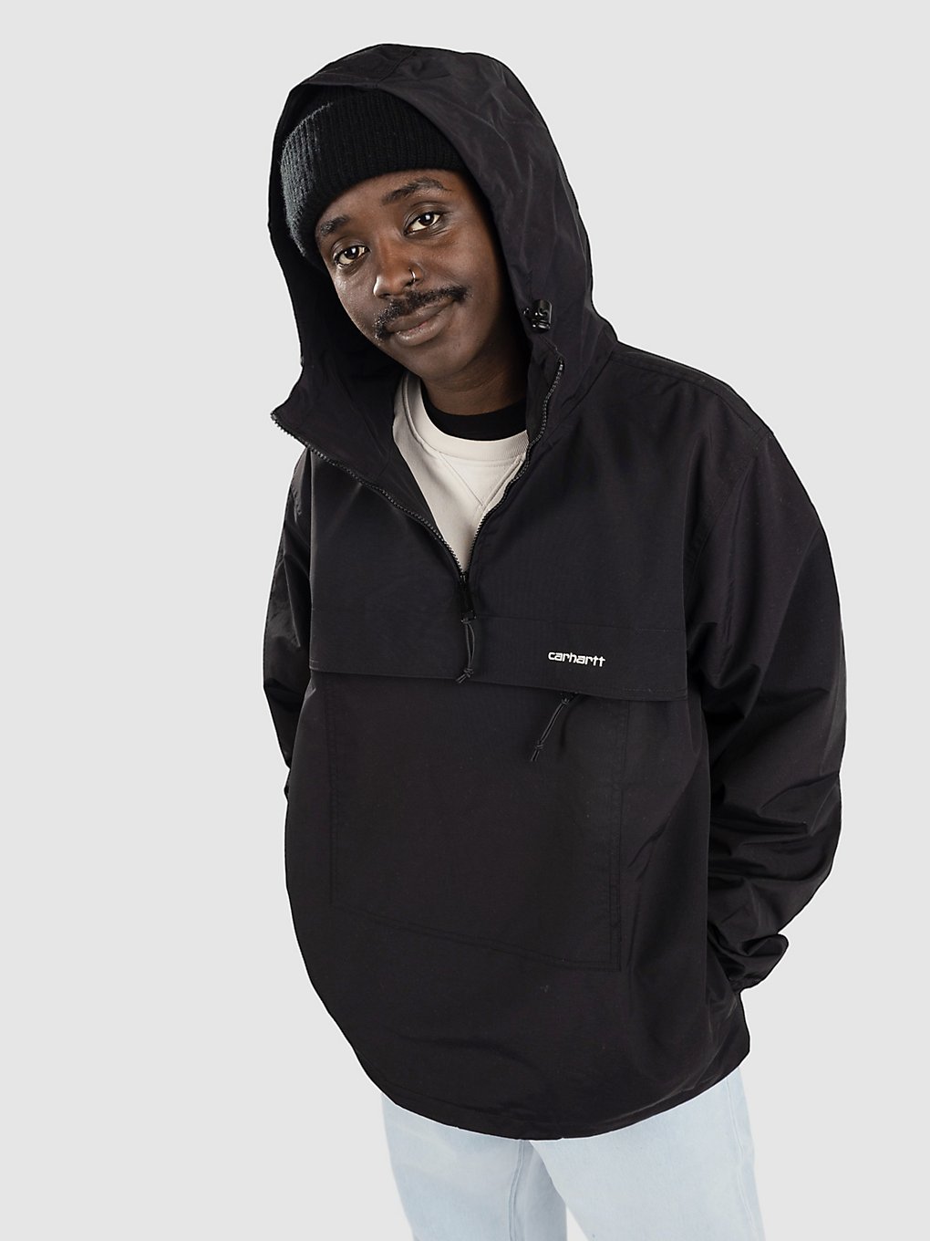 Carhartt WIP Windbreaker Anorak zwart