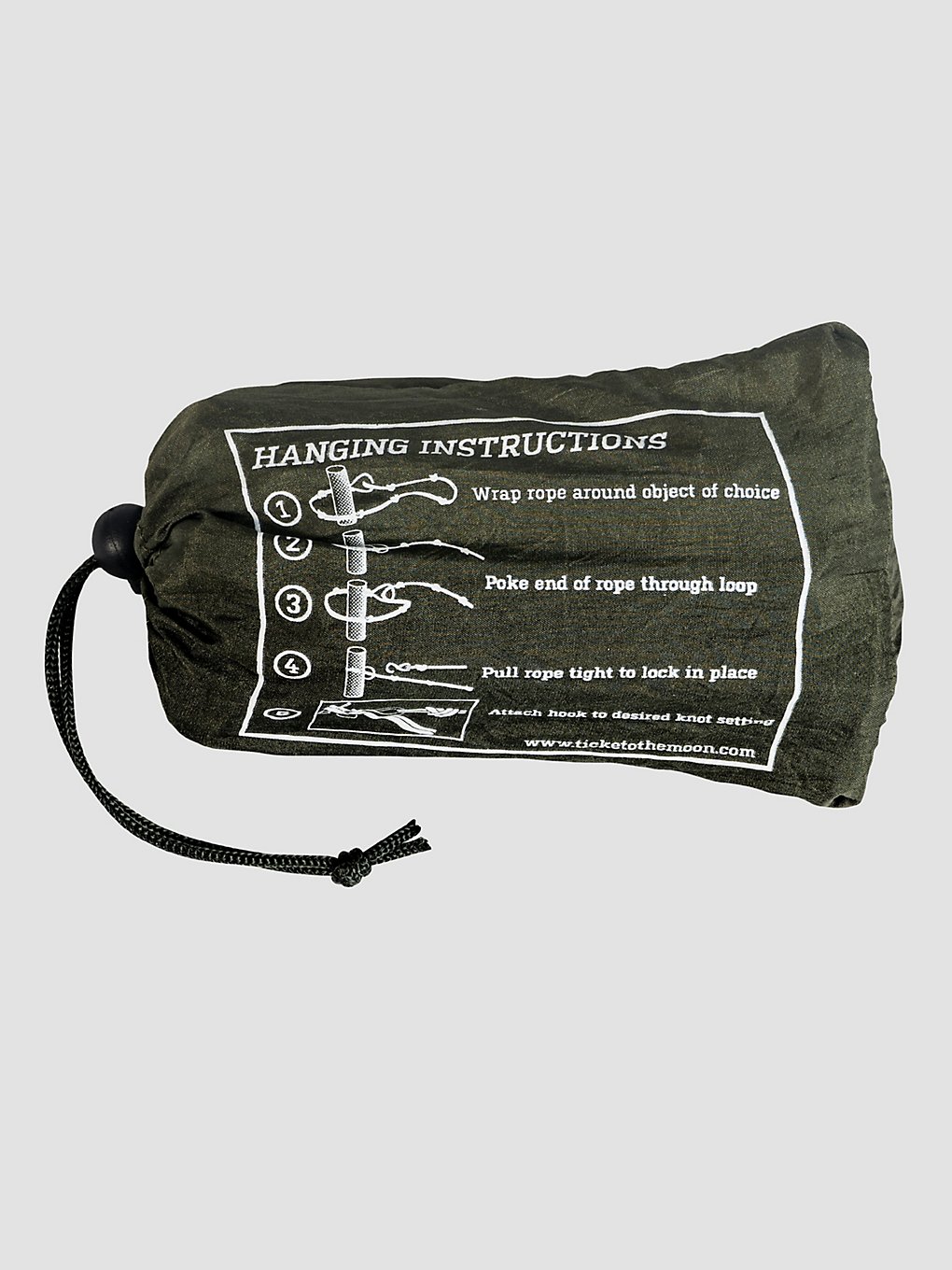 Ticket To The Moon Nautical 1 Set Of 2 (2x240cm) Hammock Ropes zwart