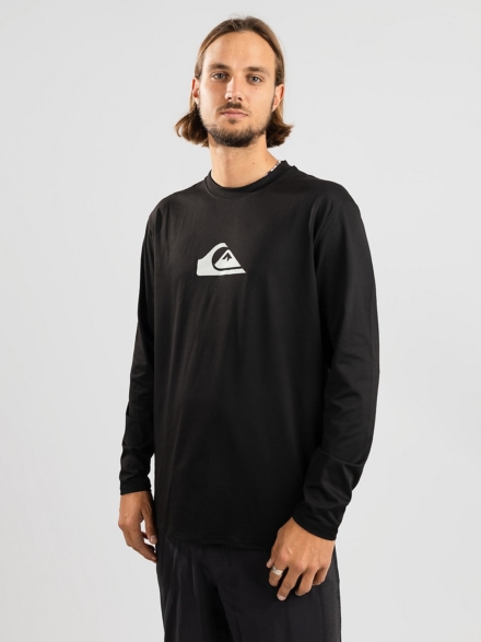 Quiksilver Solid Streak Longsleeve Lycra zwart