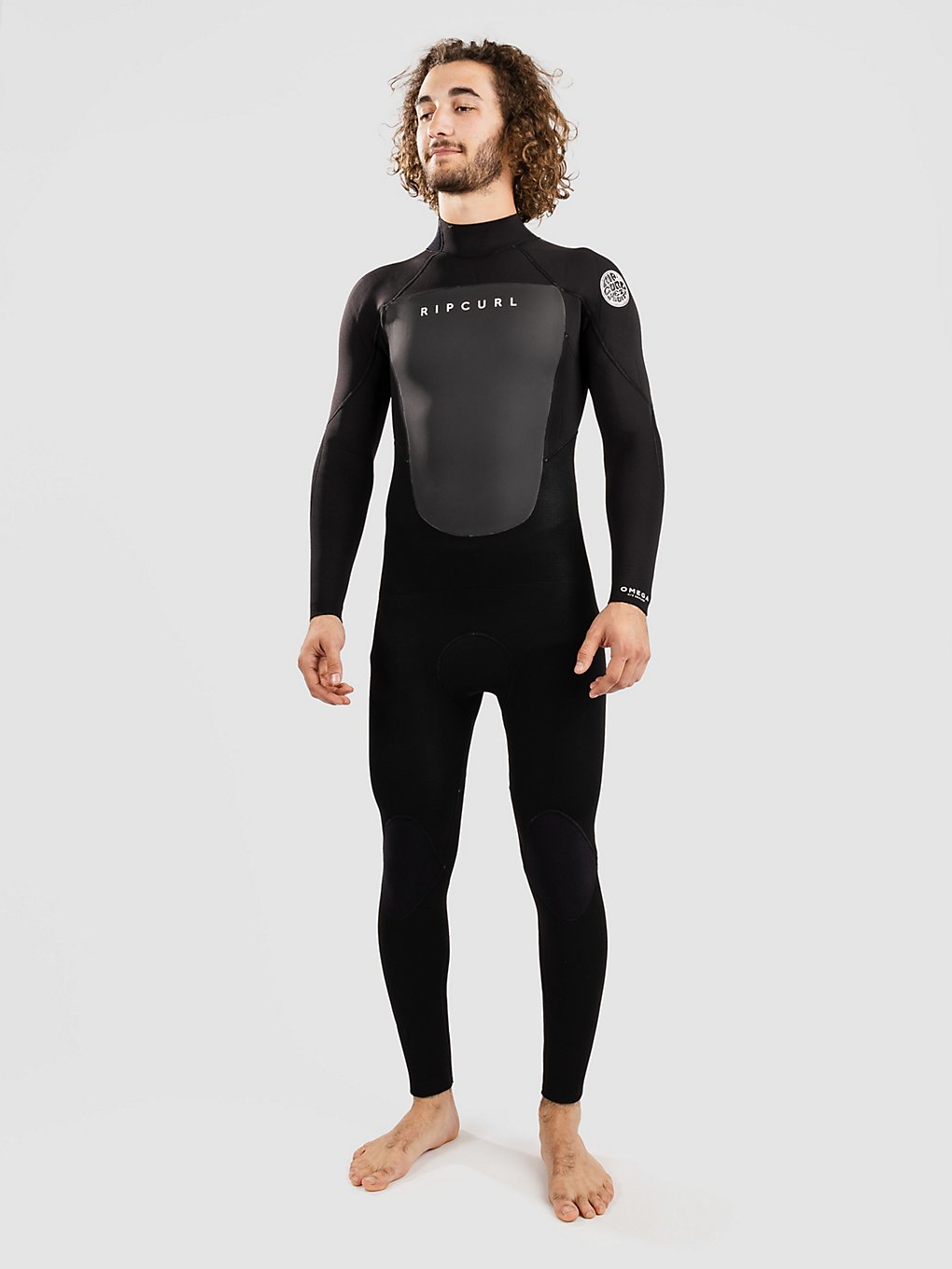 Rip Curl Omega 4/3 GB Back Zip Steamer Wetsuit zwart