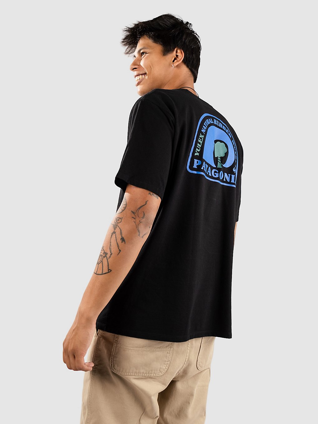 Patagonia Rubber Tree Mark Responsibili T-Shirt zwart