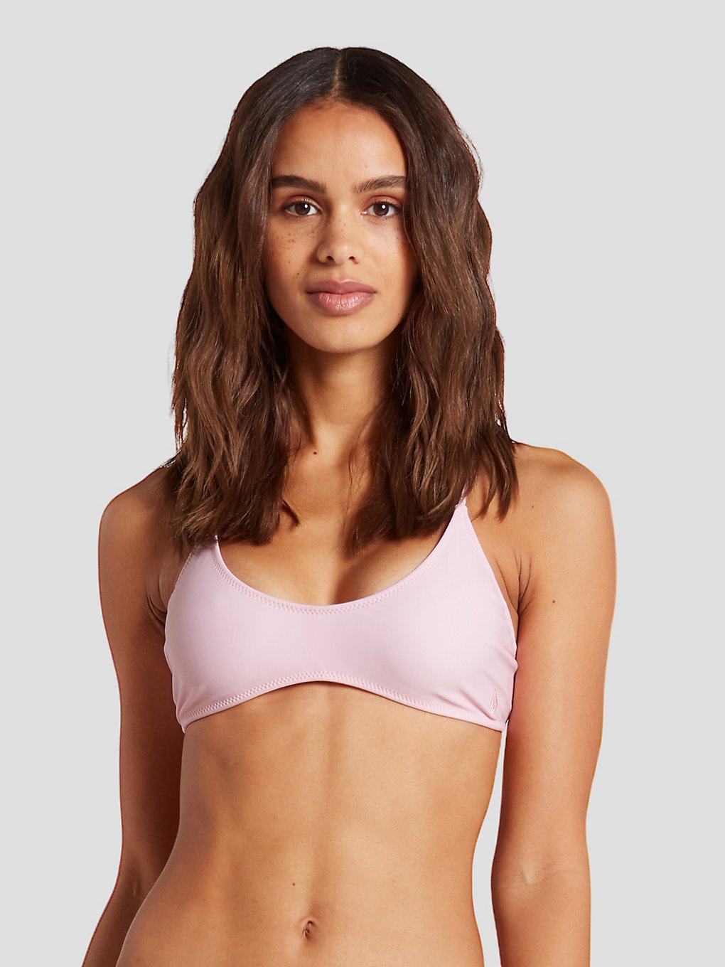 Volcom Simply Solid Scoop Bikini top roze