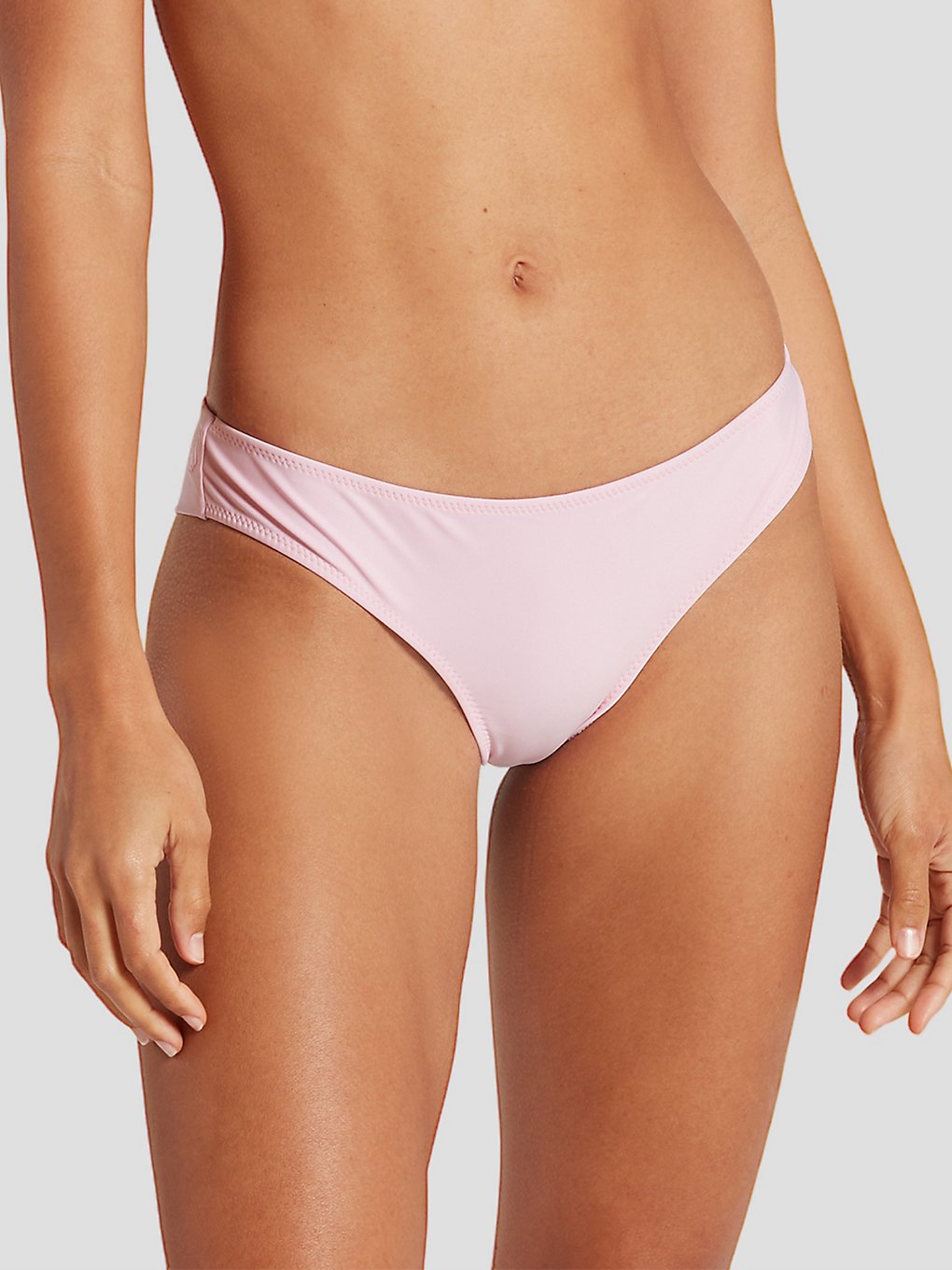 Volcom Simply Solid Cheekini Bikini broek roze