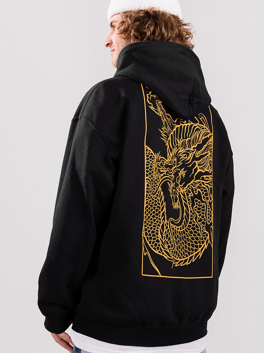 Empyre Golden Dragon Hoodie zwart