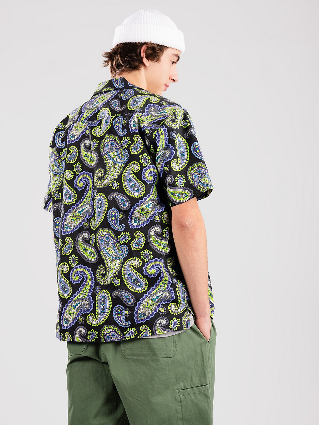 HUF Paisley Hemd zwart