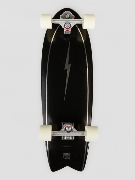 YOW Pipe 32.0" Power Surfing Series Surfskate zwart