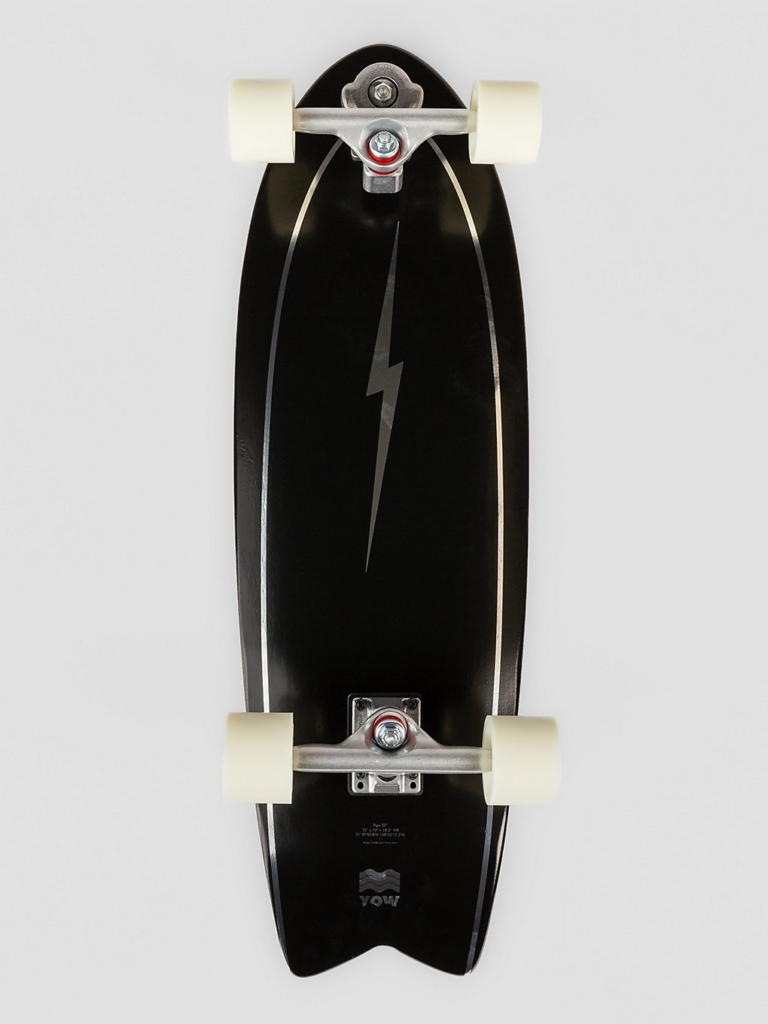 YOW Pipe 32.0″ Power Surfing Series Surfskate zwart