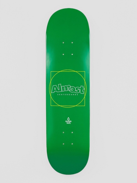 Almost Greener Super Sap R7 8.25" Skateboard deck groen