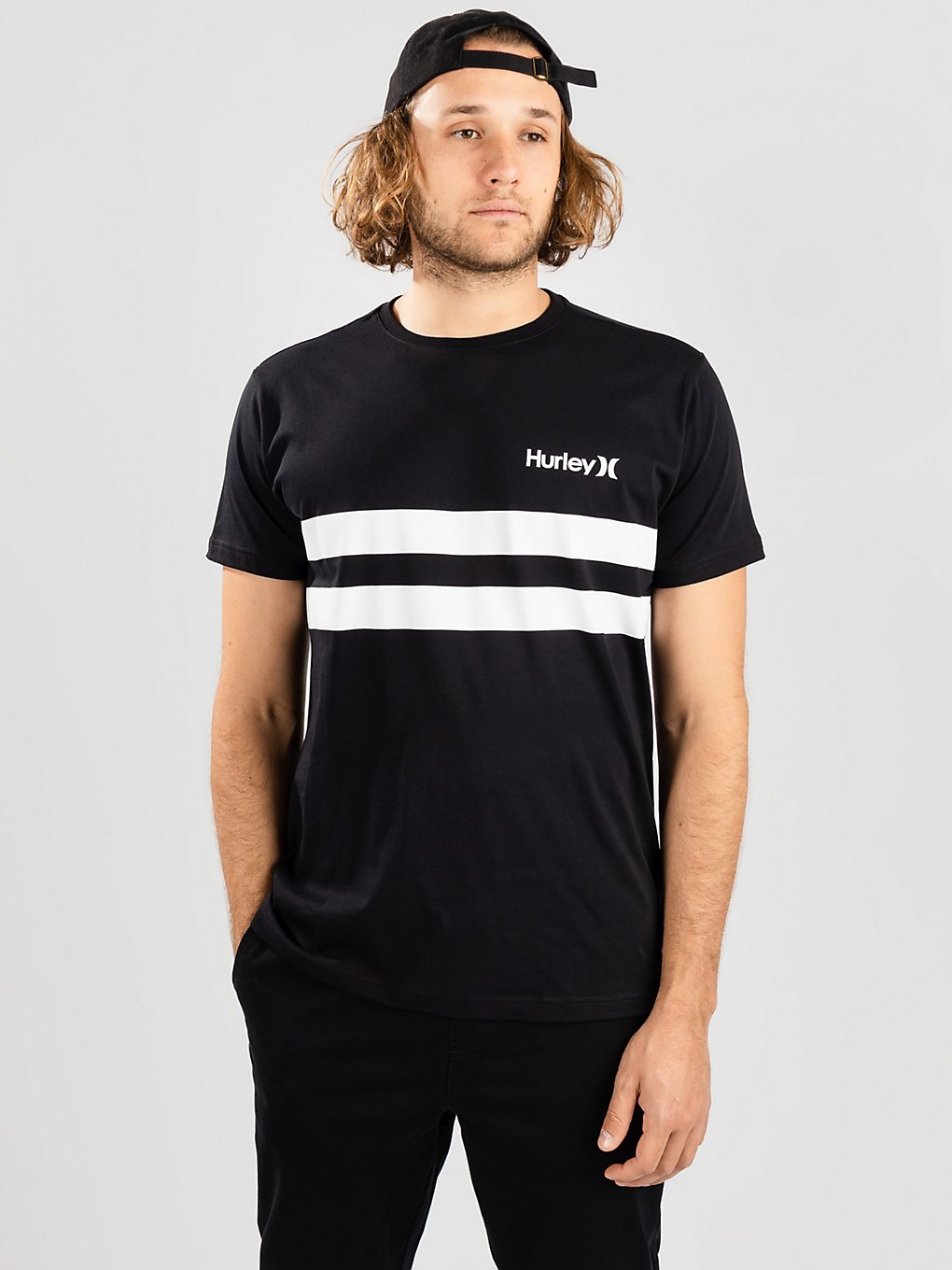 Hurley Oceancare Block Party T-Shirt zwart
