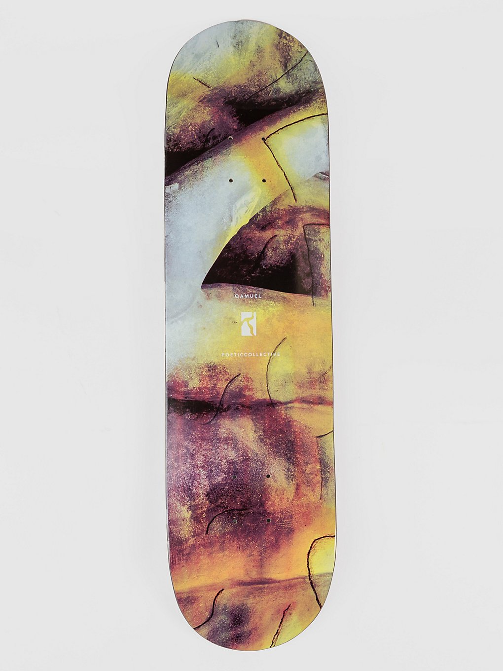 Poetic Collective Qamuel 8.25" Skateboard deck geel