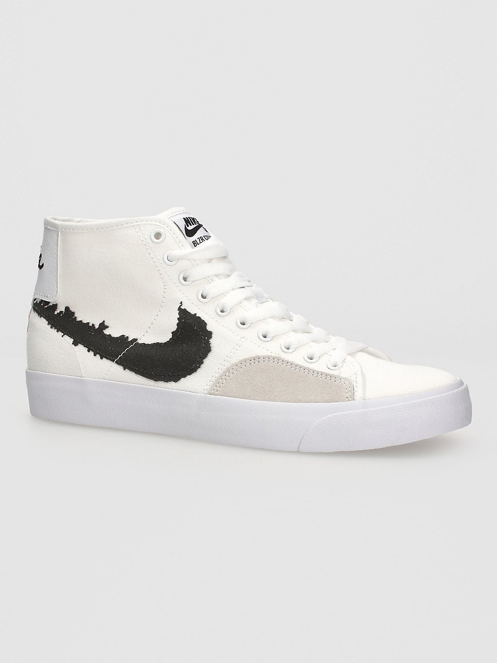 Nike SB Blazer Court Mid Premium Skateschoenen wit