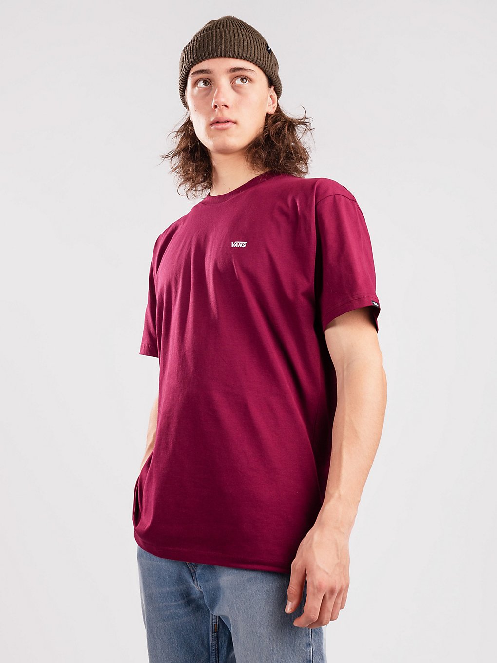 Vans Left Chest Logo T-Shirt rood