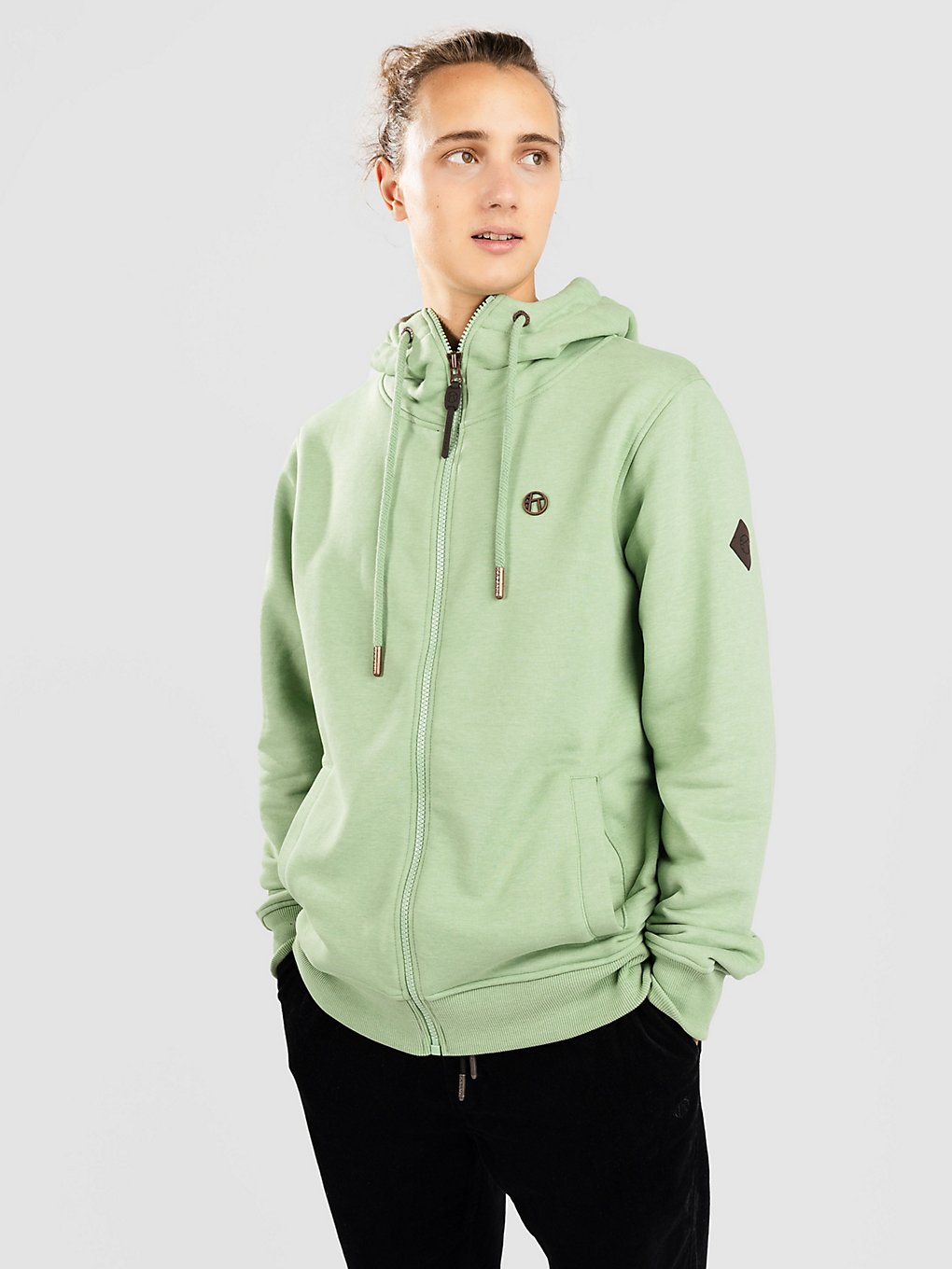 Kazane Pure Land Zip Hoodie groen